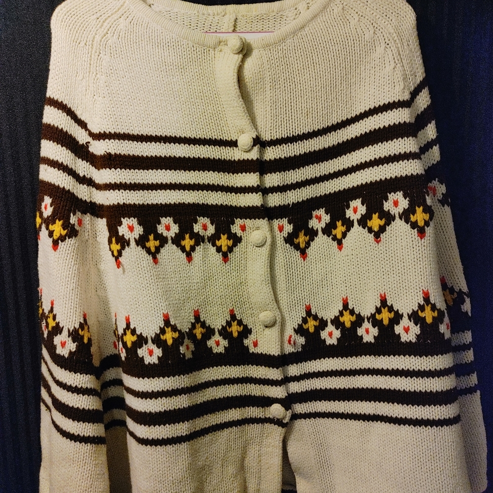 Vintage sweater poncho